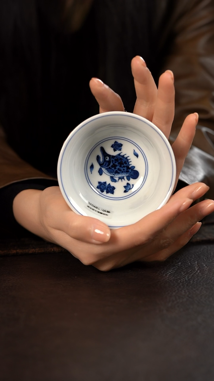 【闪购商品】杯洪印慕明桃花鳜鱼大压手杯