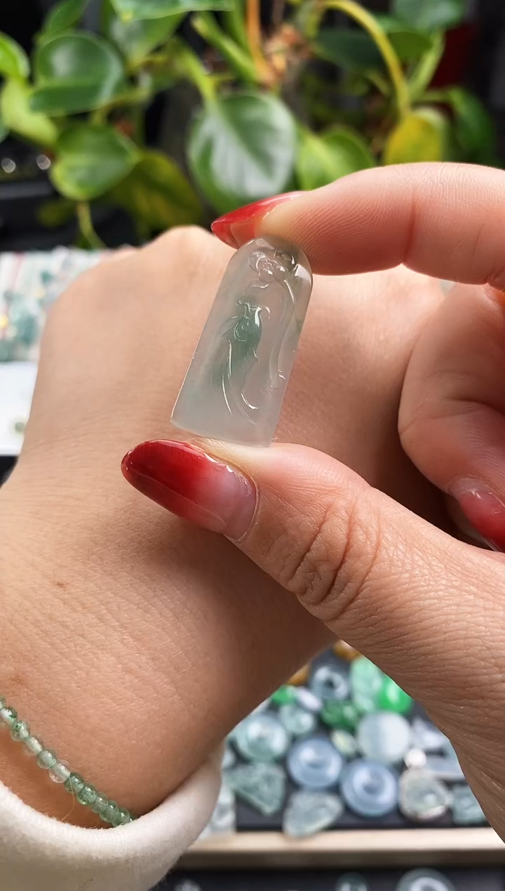 【闪购商品】翡翠戒指未镶嵌荷花牌