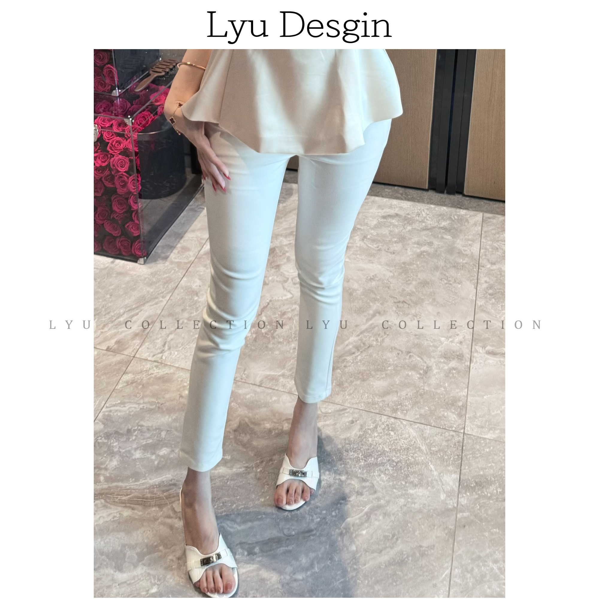 LYU韩女显瘦小脚裤027