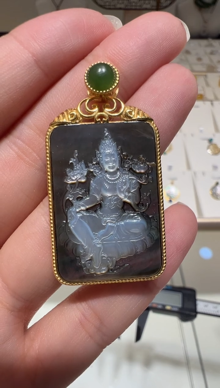 【闪购商品】吊坠贝壳（贝母）银S925镶嵌@@WSB8250HB-J