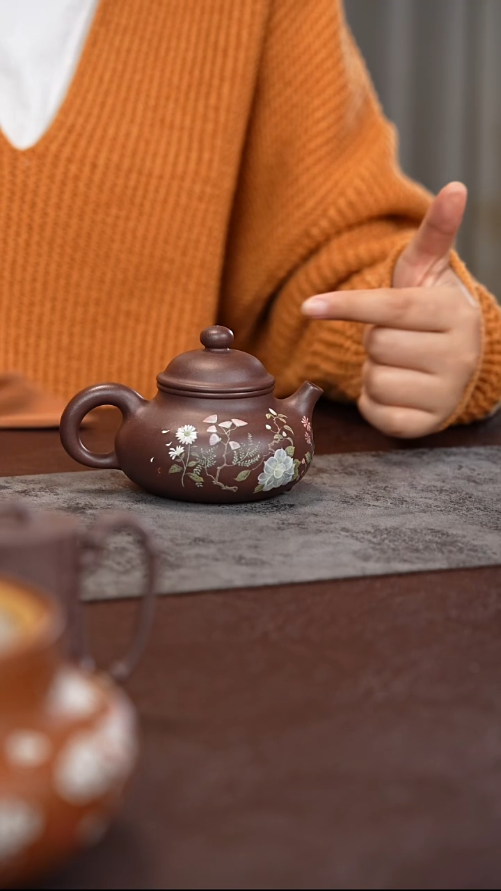 茶杯紫泥天青壶00