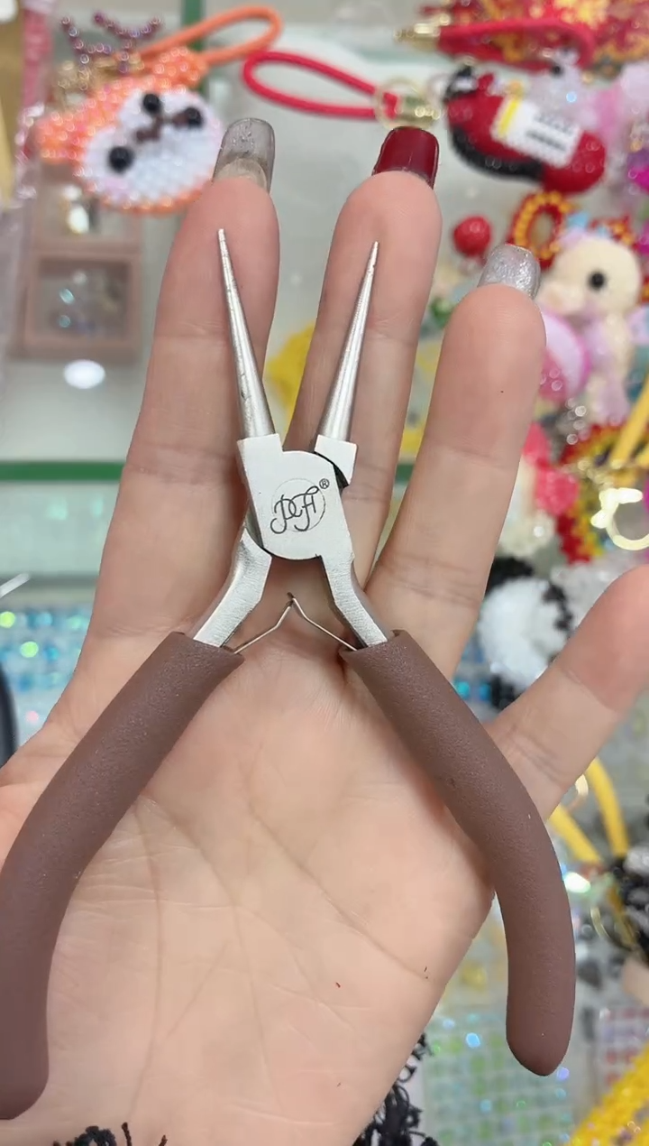 玻璃1215高端手工圆嘴钳1把