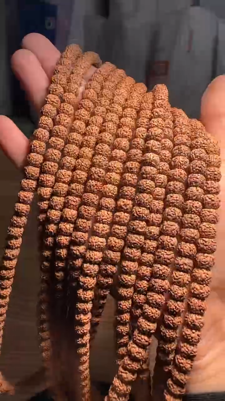 金刚菩提手串超头龙切黄点龙108-7mm