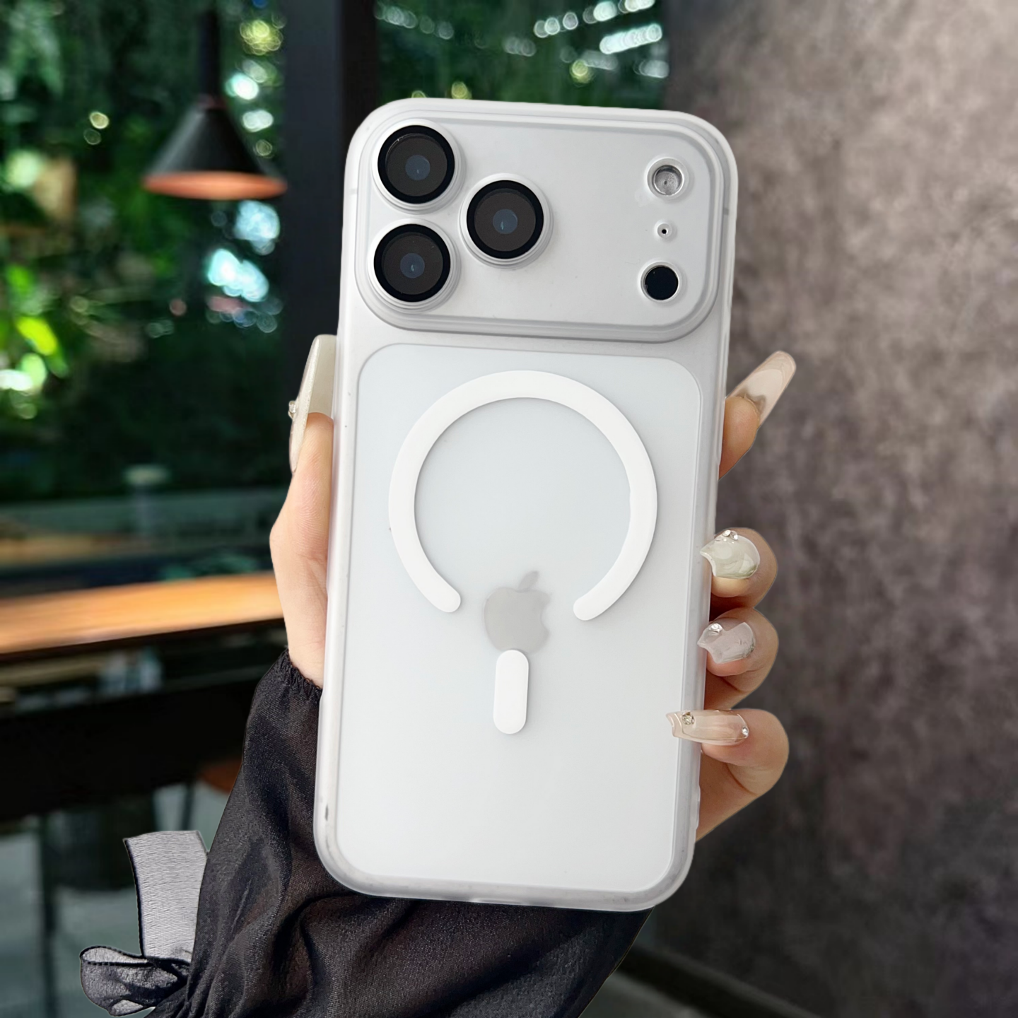 磁吸镜头全包适用苹果17promax手机壳磨砂半透明iphone17pro防摔