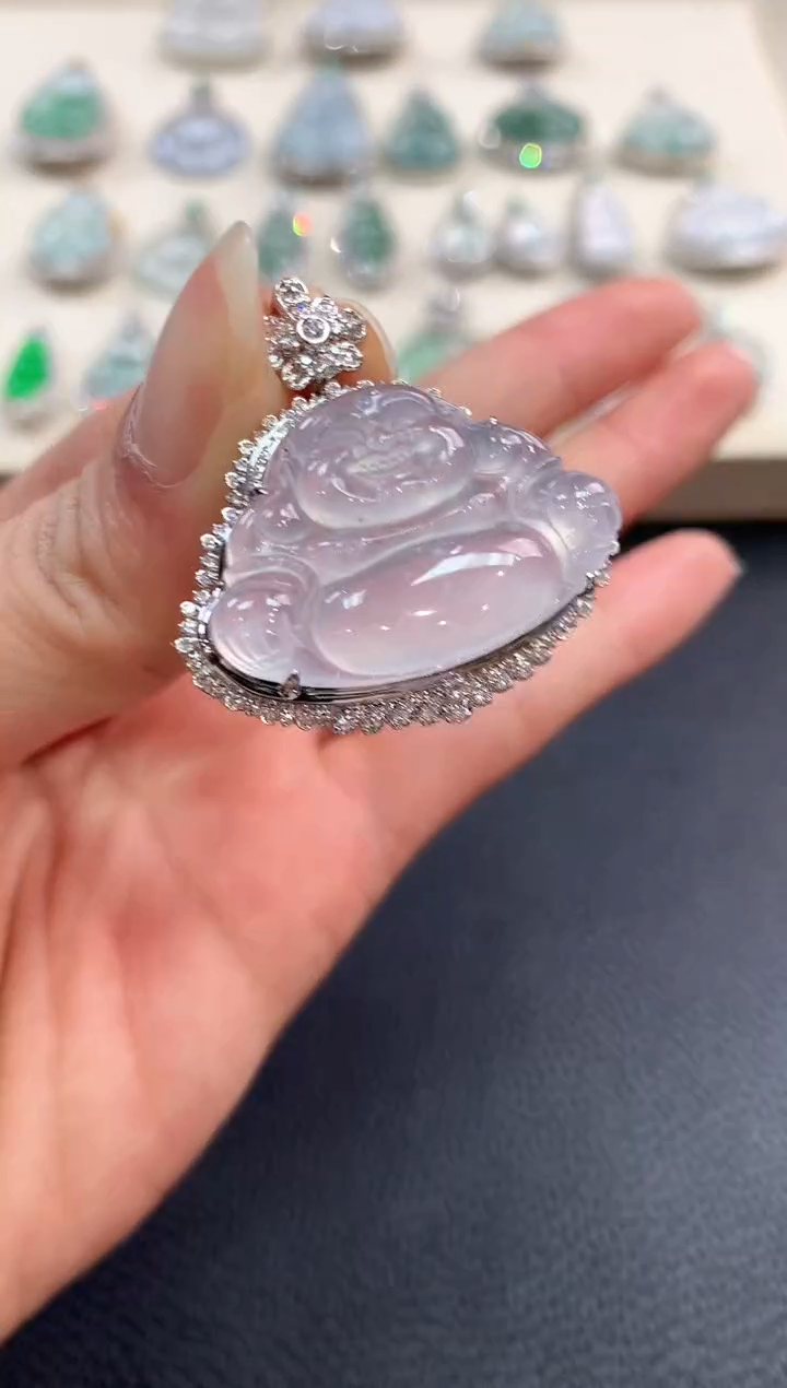 【闪购商品】翡翠吊坠(不含链)18K金镶嵌b111多样性一件发货