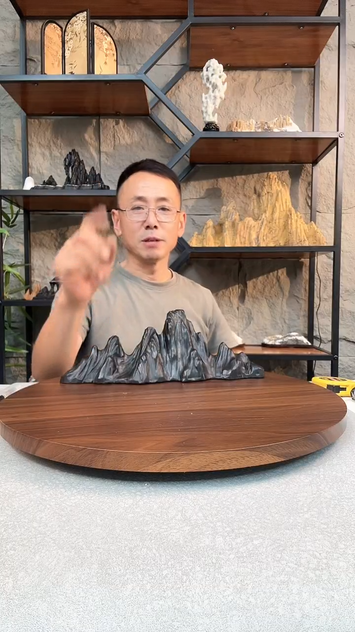 石材悟***戒灵璧石山峰摆件