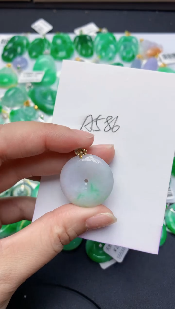 颈饰未镶嵌翡翠天然A货缅甸翡翠百元以上9元证书费自理