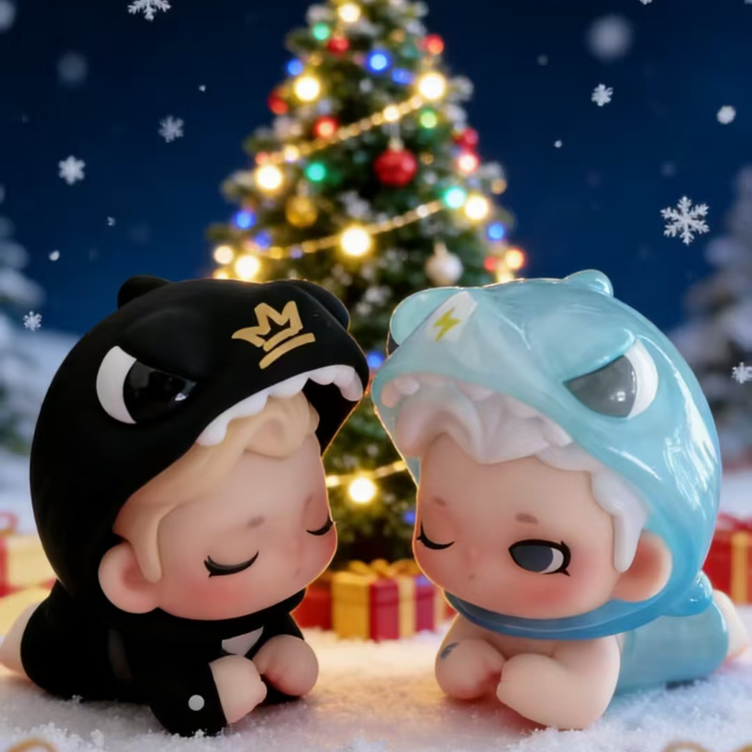 （fufu代拆）鲨入职场萌粒可爱手办盲盒摆件