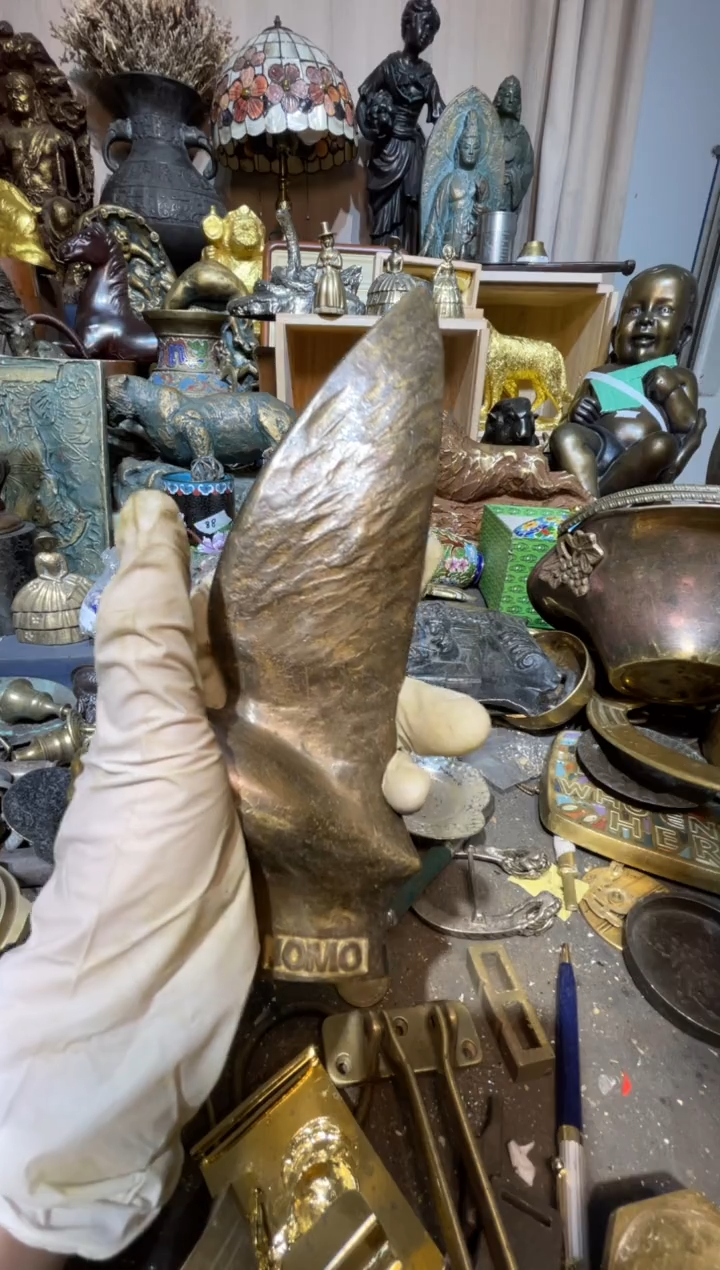 茶盏大阪回流商品铜器摆件86