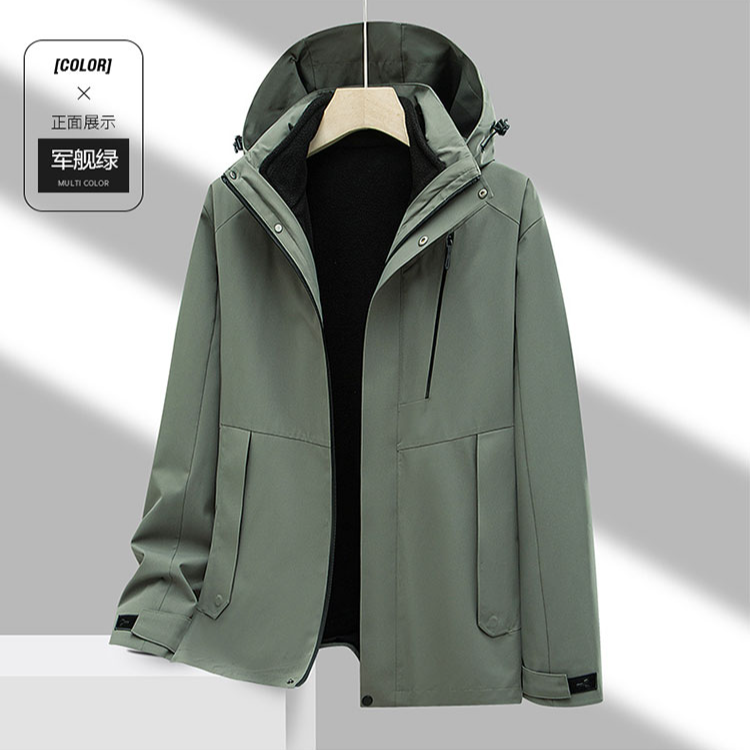 户外可脱卸内胆冲锋衣外套66088