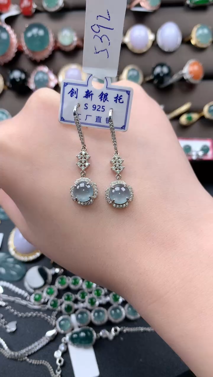 【闪购商品】翡翠戒指银S925镶嵌52141241