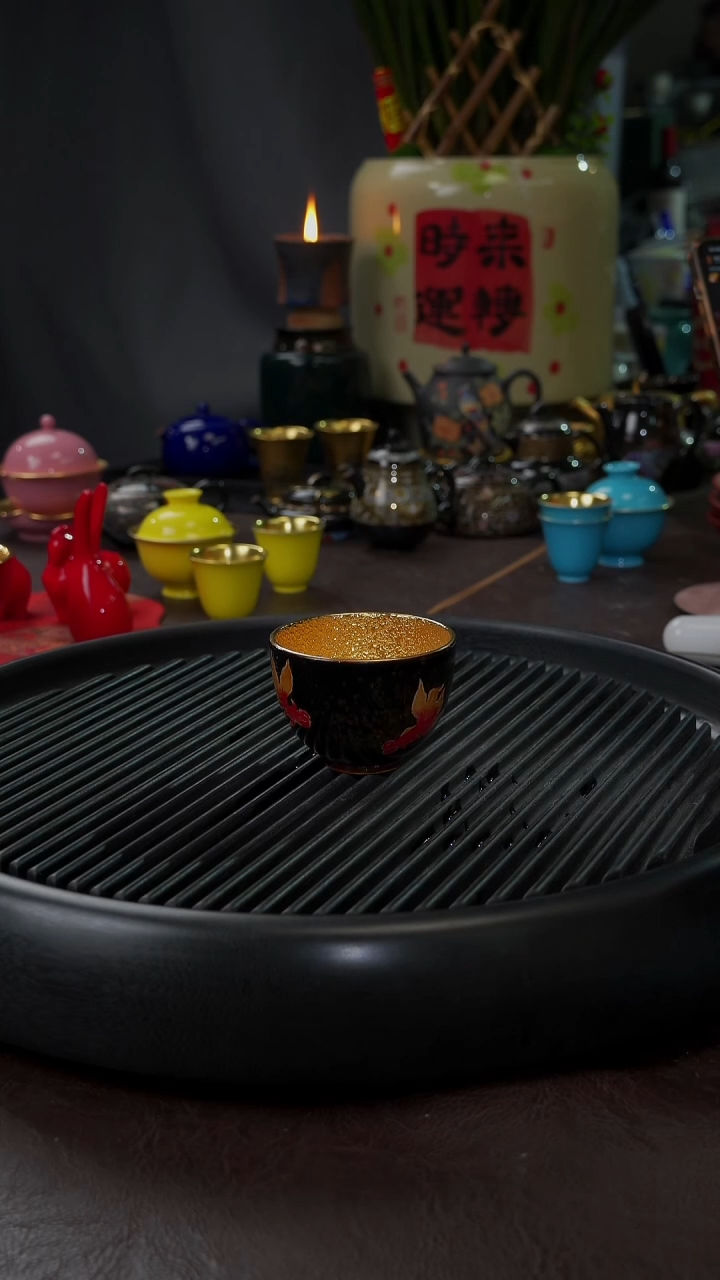 【闪购商品】杯【宜景窑大漆鎏金系列】杯子 23