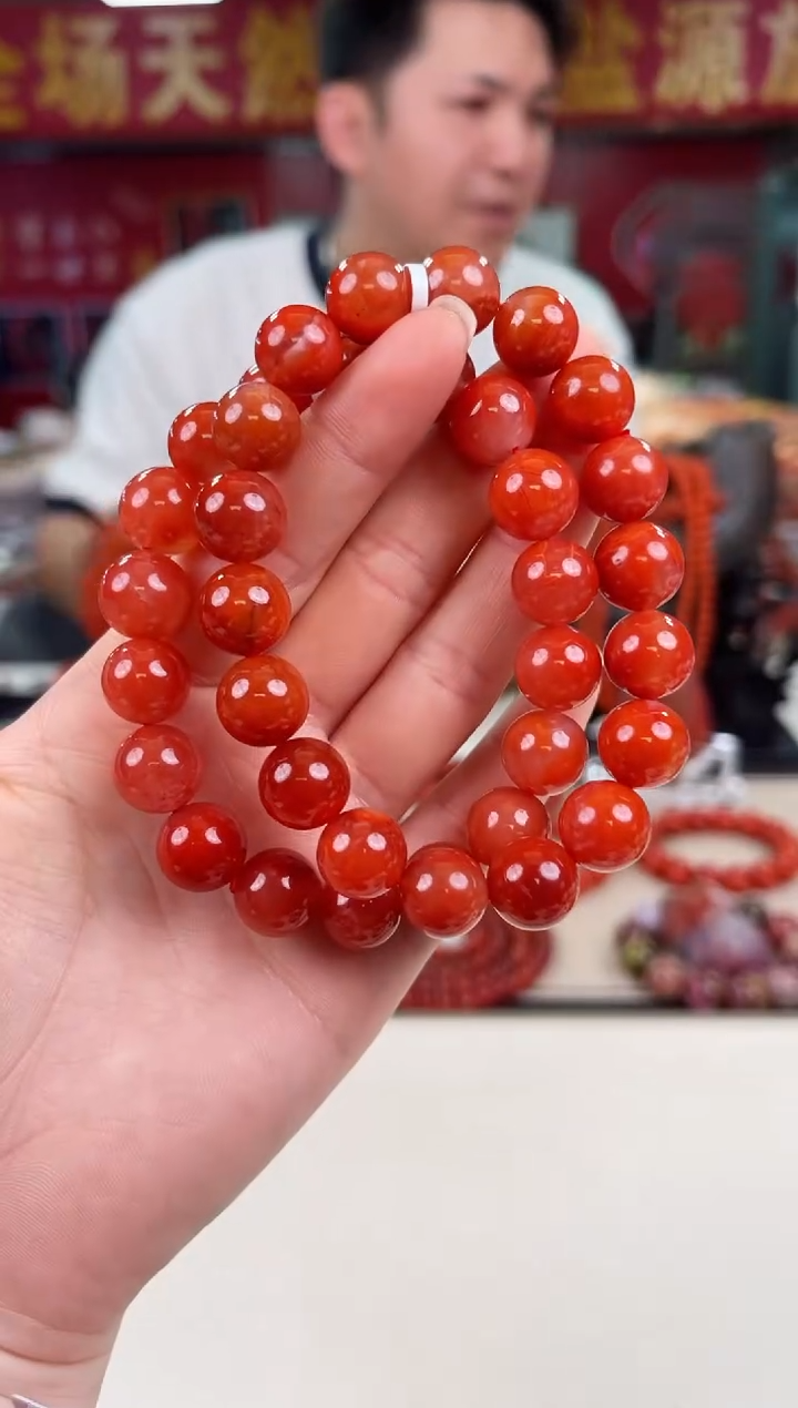 未镶嵌瓦西手串12+南红玛瑙（多样式发其一）