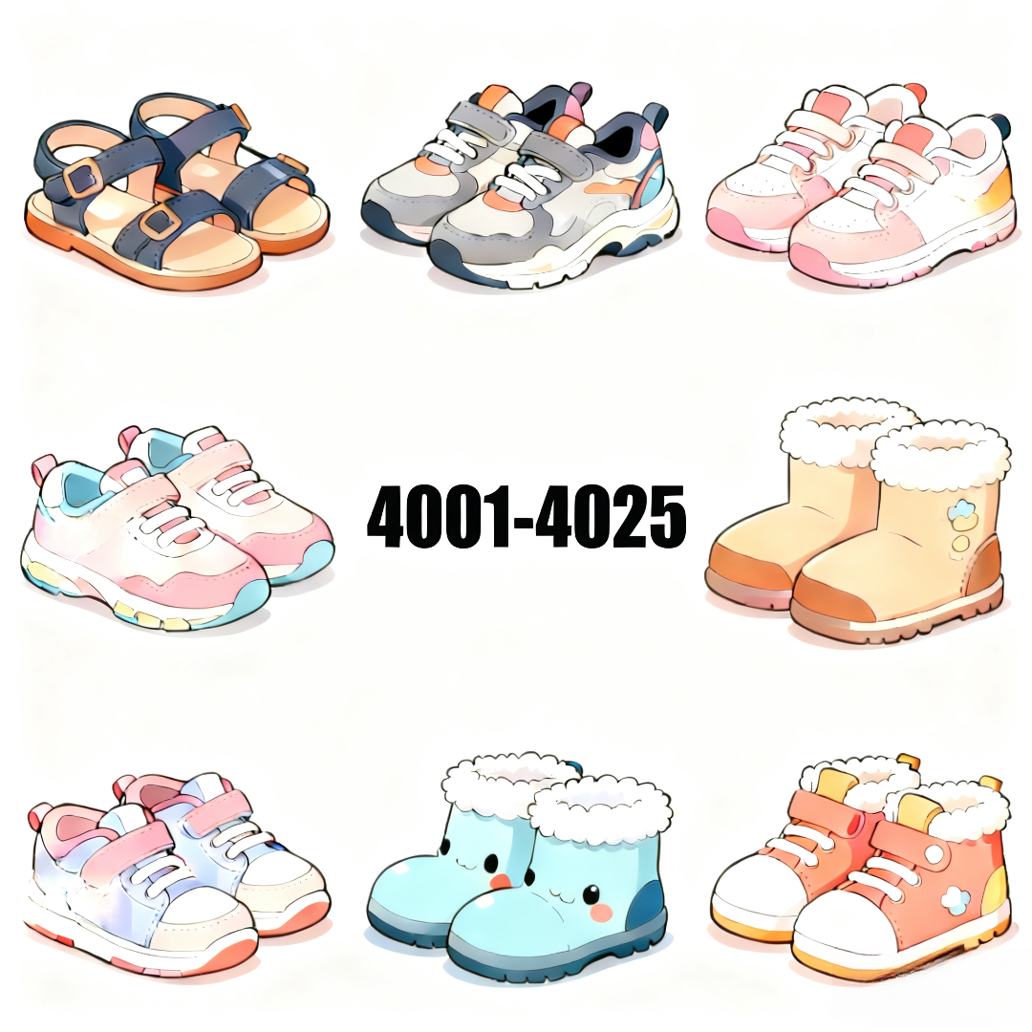 儿童童鞋 运动鞋 户外鞋 老爹鞋 机能鞋 4001-4025