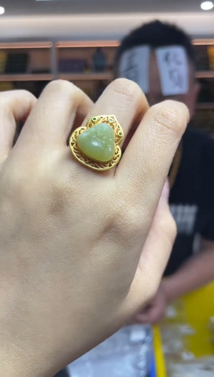 【闪购商品】和田玉·银S925镶嵌多样性发一件