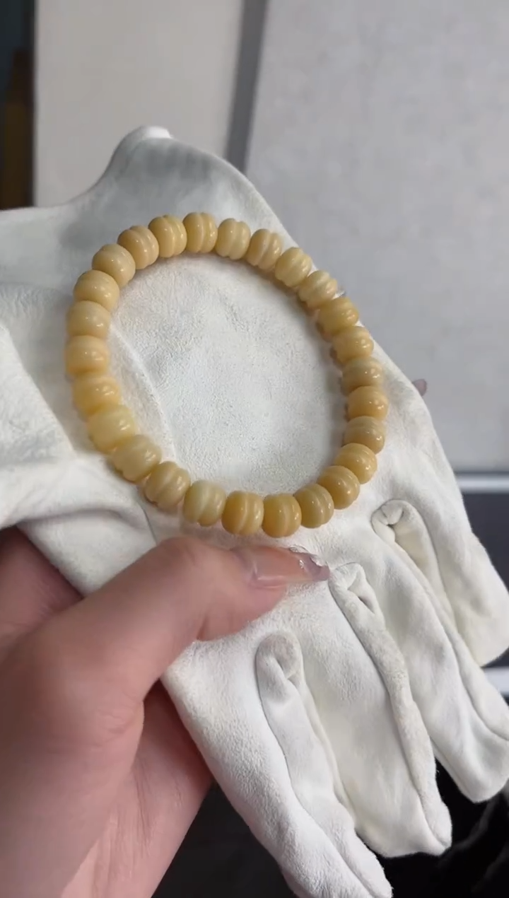 【闪购商品】菩提根/象牙果手串m708干磨凹堡8*9mm