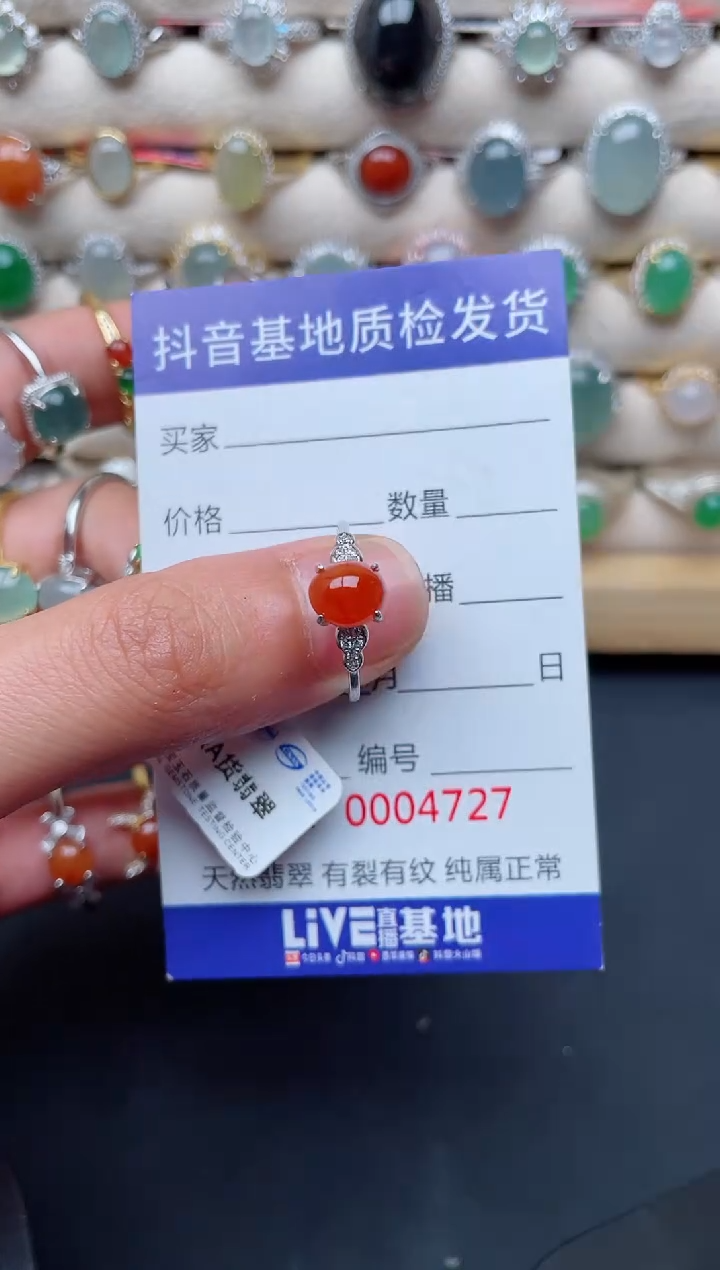 【闪购商品】翡翠戒指银S925镶嵌......