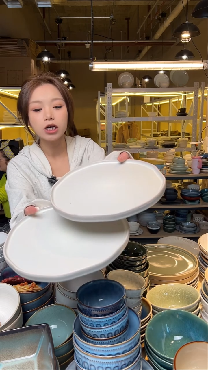 瓷17【瑕疵】外贸尾货窑变釉下彩