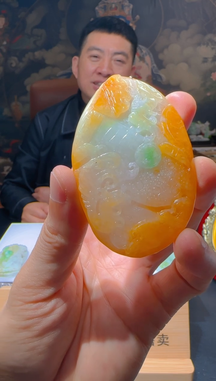 【闪购商品】定制翡翠未镶嵌L-@@QJSXJ215054