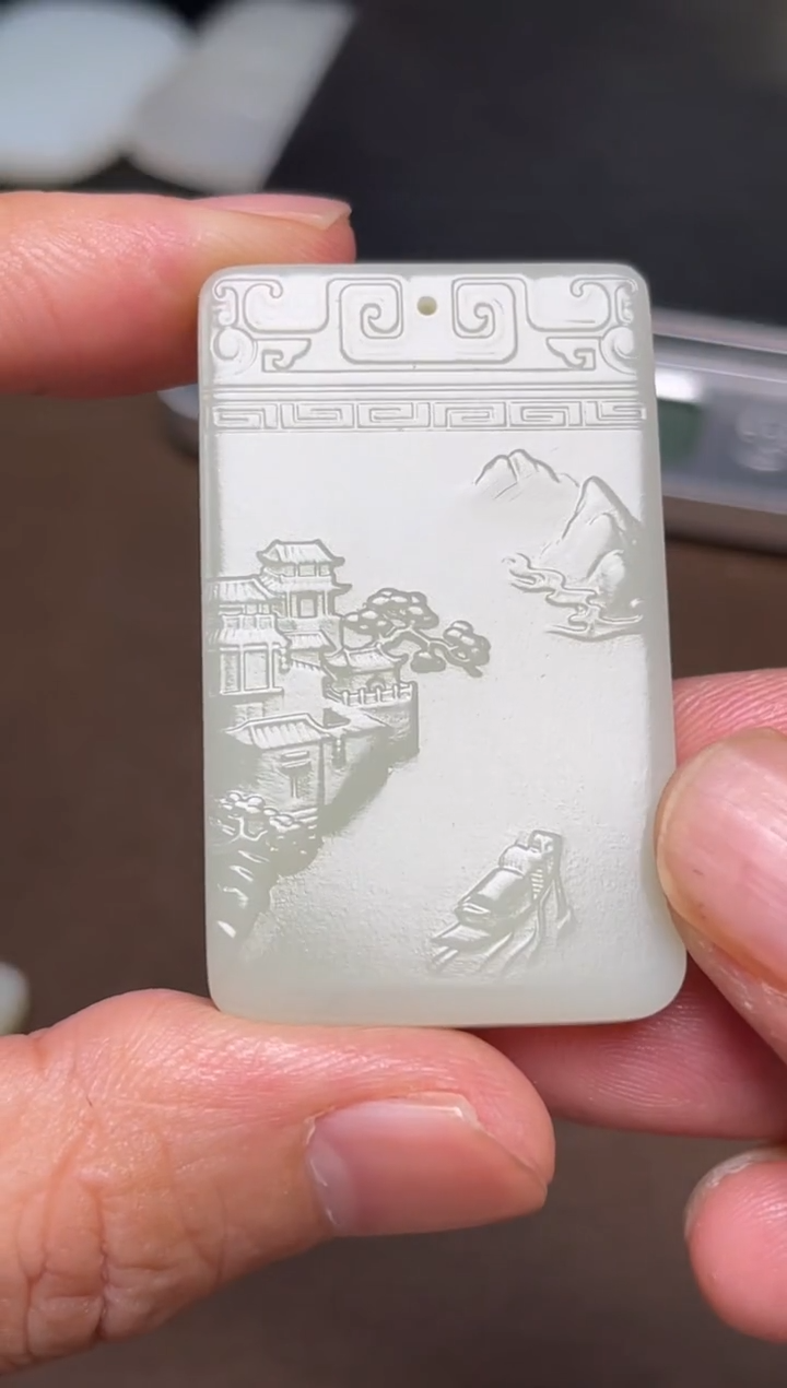 和田玉未镶嵌颈饰43 通