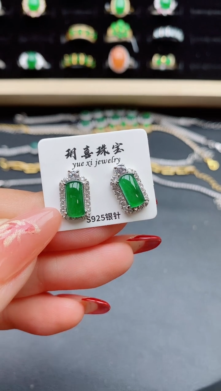 【闪购商品】翡翠戒指银S925镶嵌321321