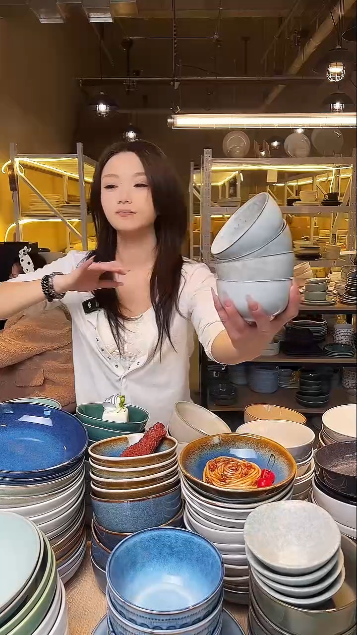 瓷109【瑕疵】外贸尾货窑变釉下彩