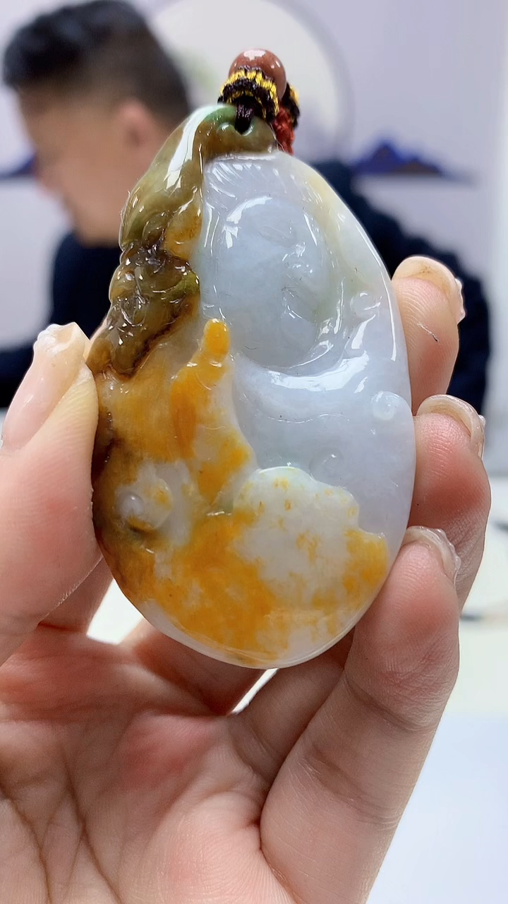 【闪购商品】定制翡翠未镶嵌4969ms-毛货29山水