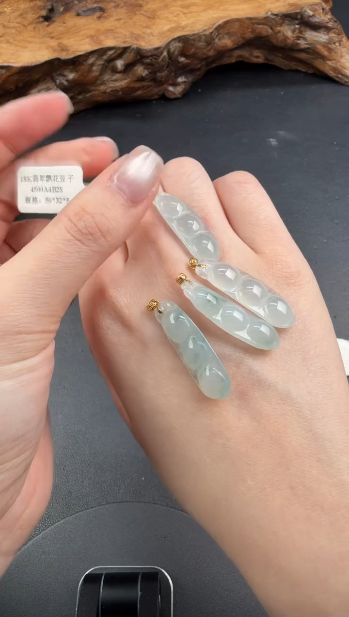 吊坠(不含链)18K金镶嵌翡翠翡翠饰品（多样性发货一件）-20