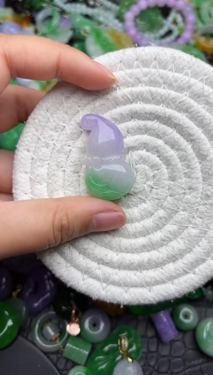 颈饰未镶嵌翡翠缅甸翡翠吊坠