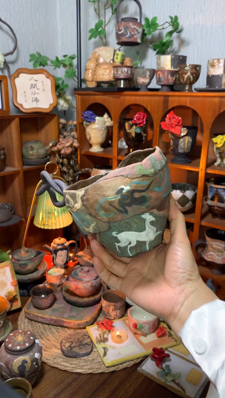 紫砂把敦煌带回家 罐子