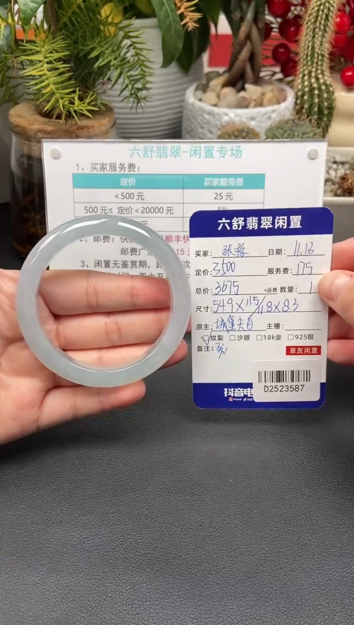 未镶嵌手镯翡翠张*D2523587