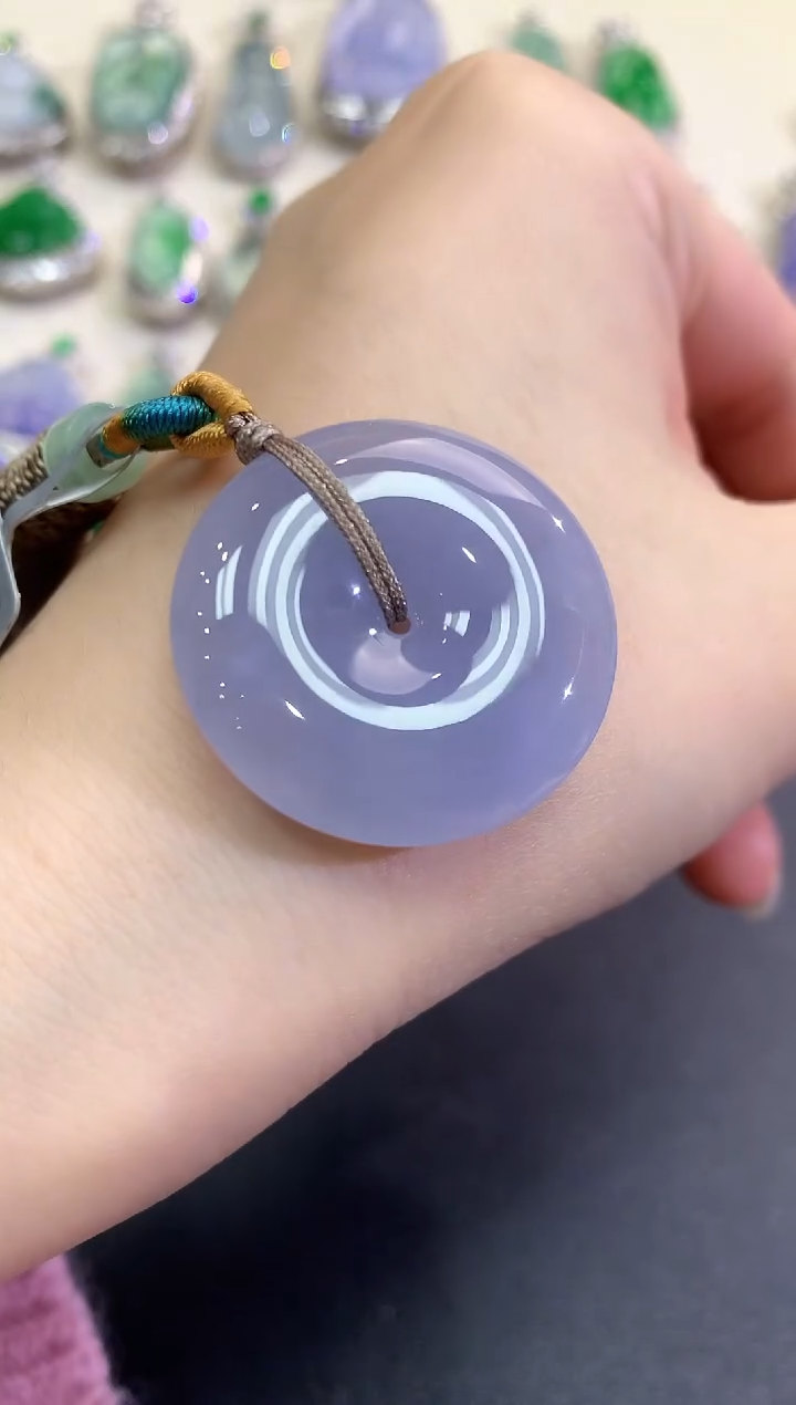 【闪购商品】翡翠颈饰未镶嵌C39 多样性一件发货紫货有色差  