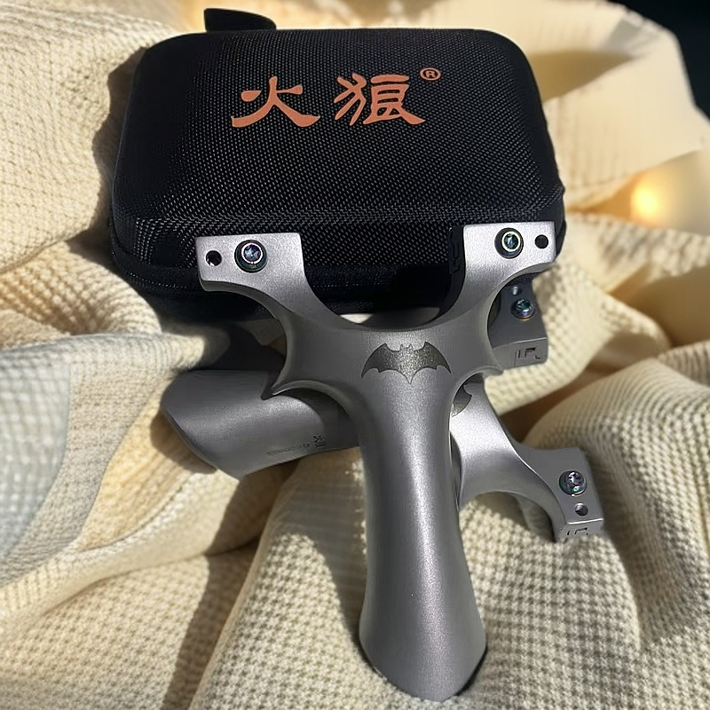 【火狼正品】弹架9025蝙蝠二代耐用快压夹片630不锈钢精准扁皮弹弓