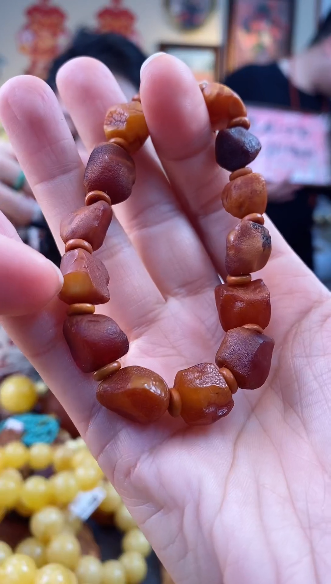 【闪购商品】琥珀手串未镶嵌手串