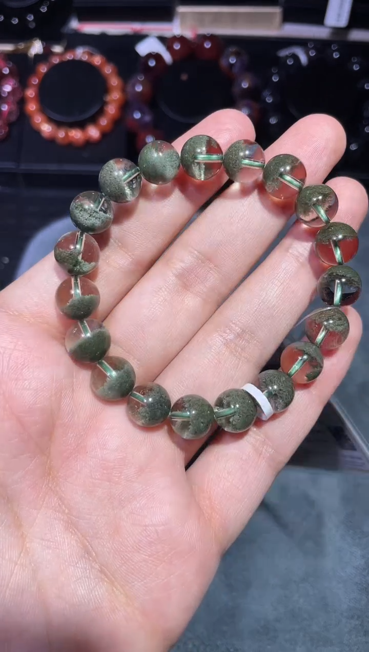【闪购商品】水晶手链未镶嵌绿幽灵单圈A10（多样性发其一）
