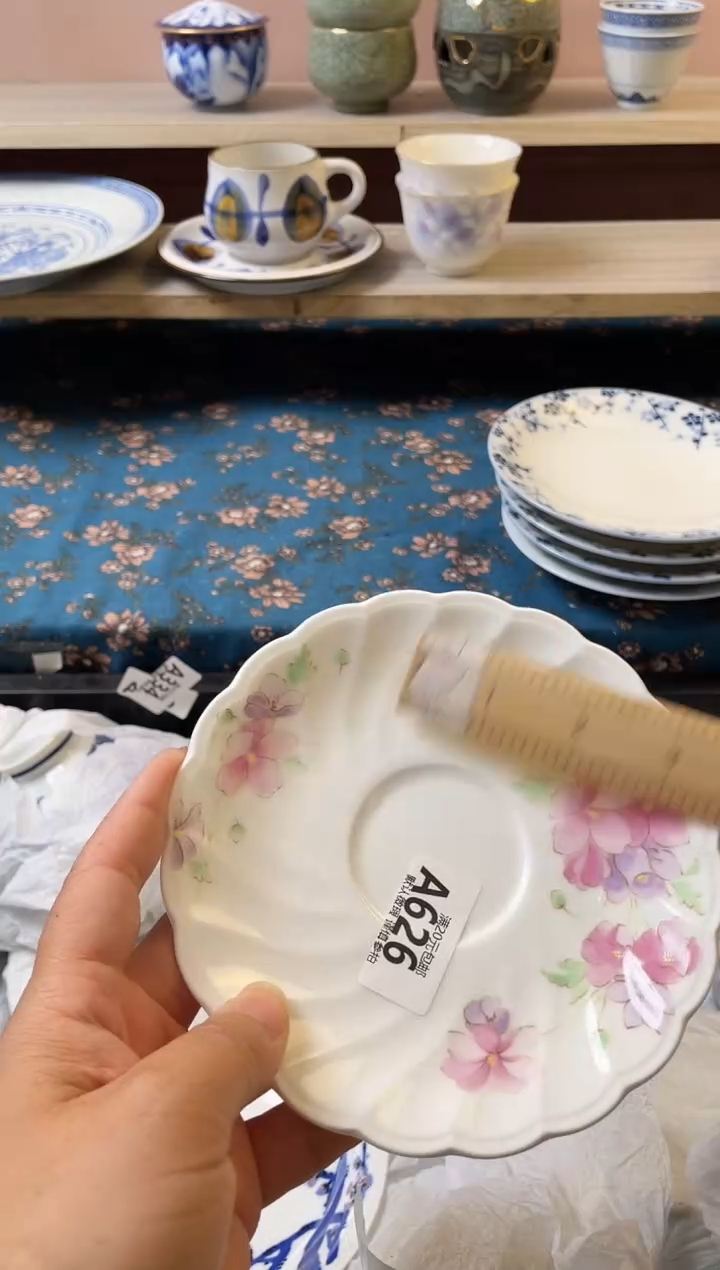 瓷片樱***子瓷器瓷器A626