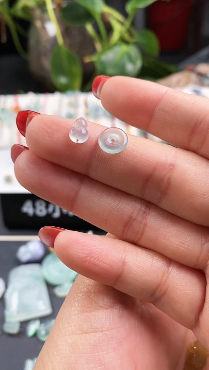 【闪购商品】翡翠戒指未镶嵌葫芦+平安扣