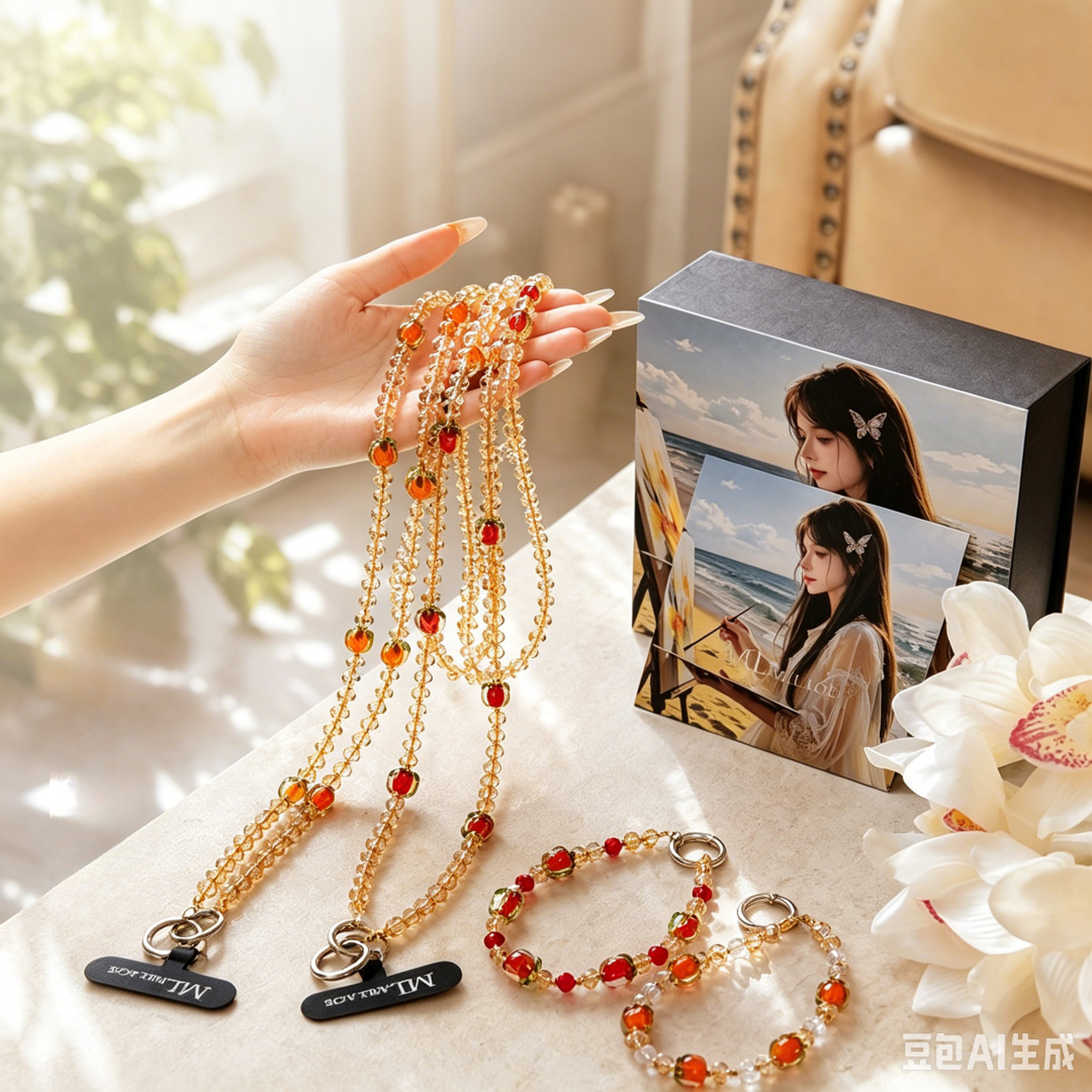 MLMLLAOE·柿柿如意琉璃手机链