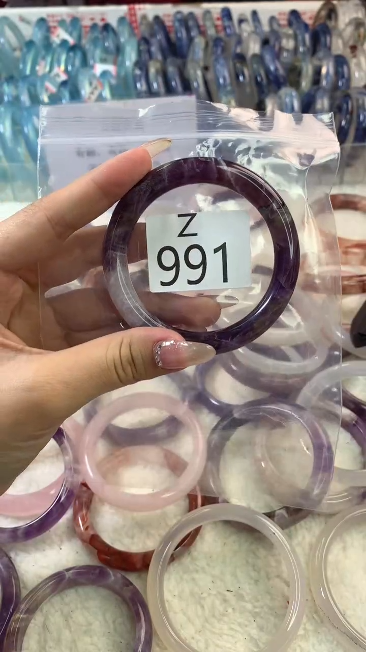 水晶手镯Z未镶嵌水晶991-55