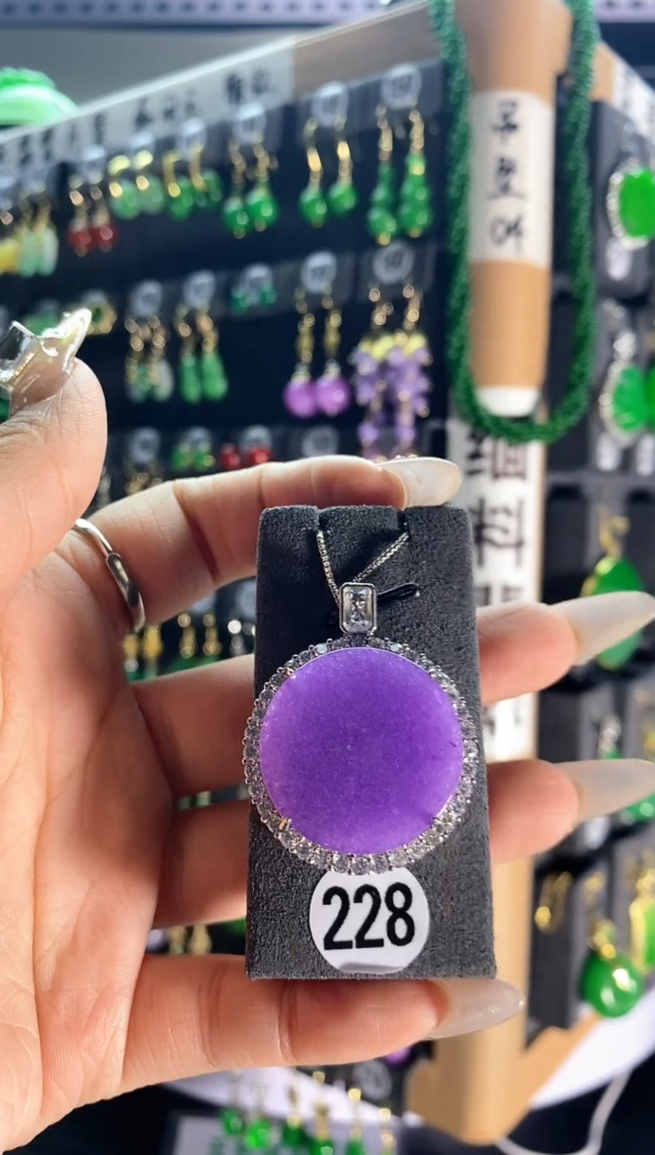 【闪购商品】翡翠耳饰银S925镶嵌228....