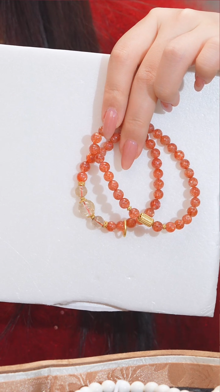 【闪购商品】长石手串未镶嵌多样性发@@W8299