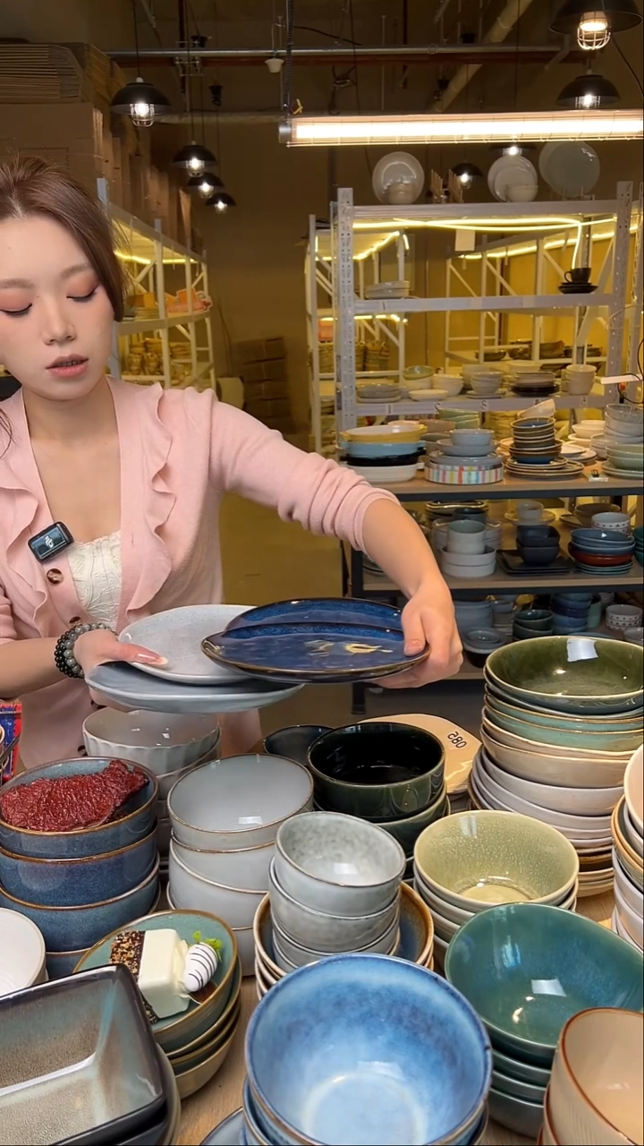 瓷138【瑕疵】外贸尾货窑变釉下彩