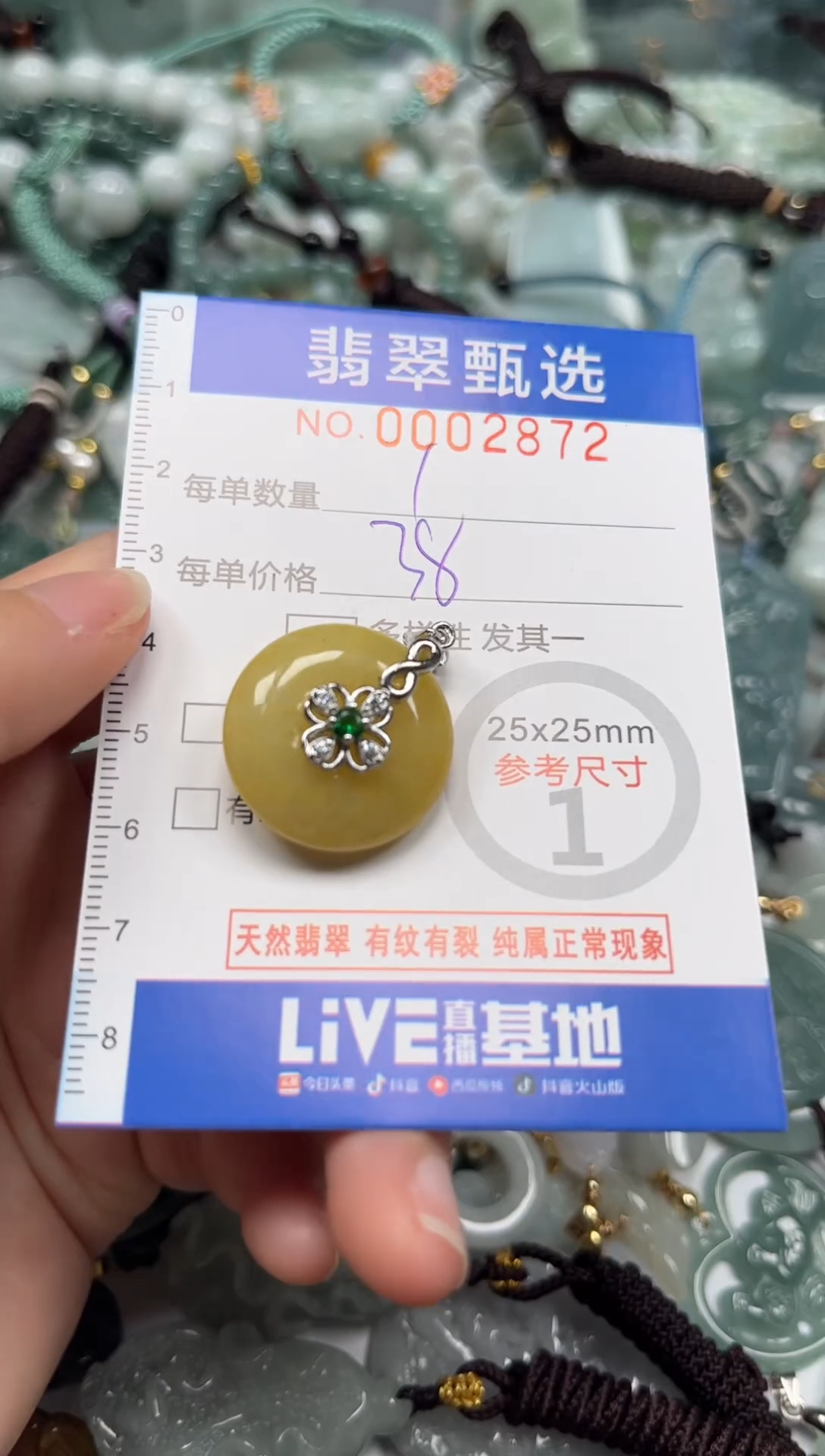 【闪购商品】翡翠颈饰未镶嵌00..2872