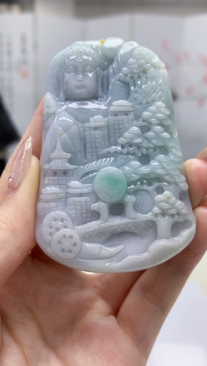 【闪购商品】定制翡翠未镶嵌5153jw-毛货挂件73