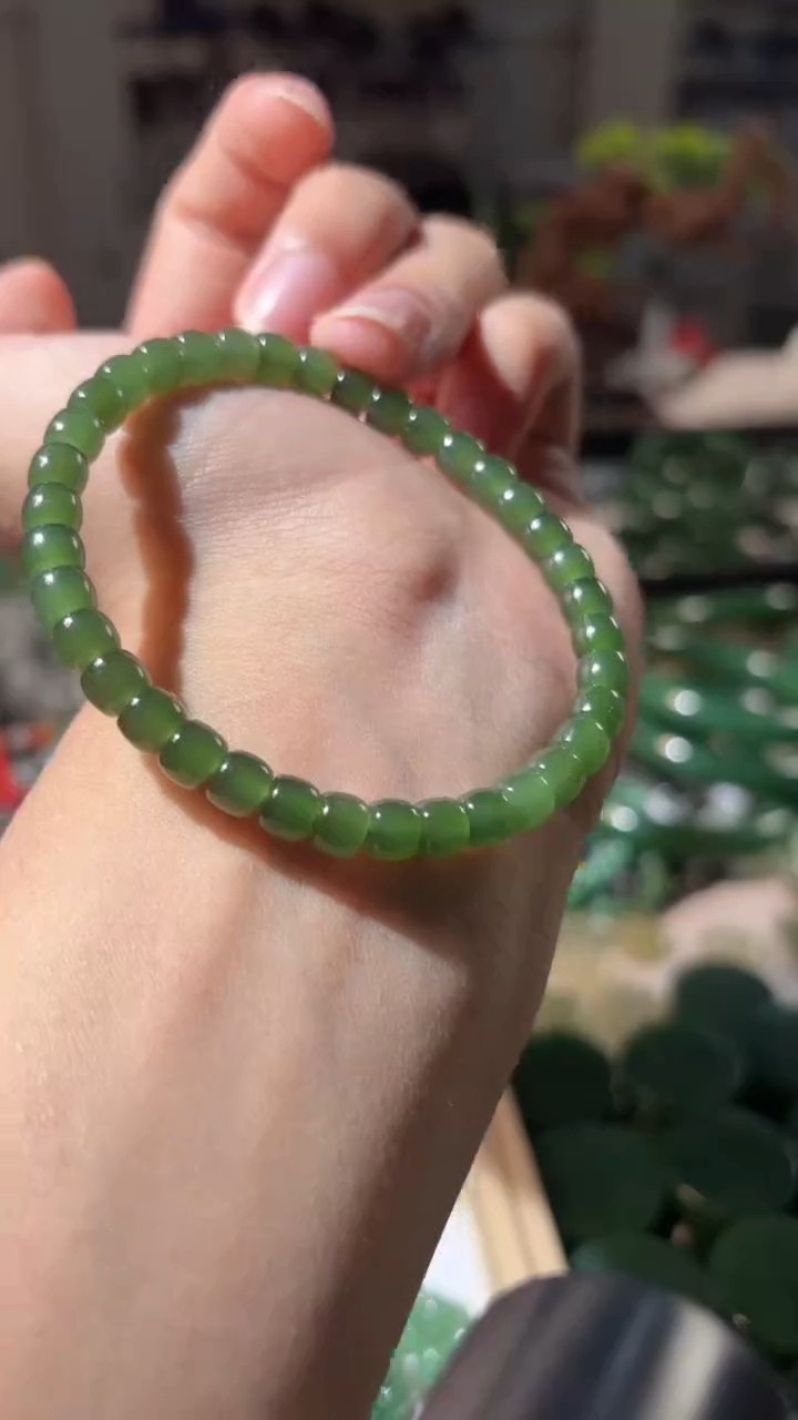 【闪购商品】和田玉（碧玉）手串未镶嵌xbc