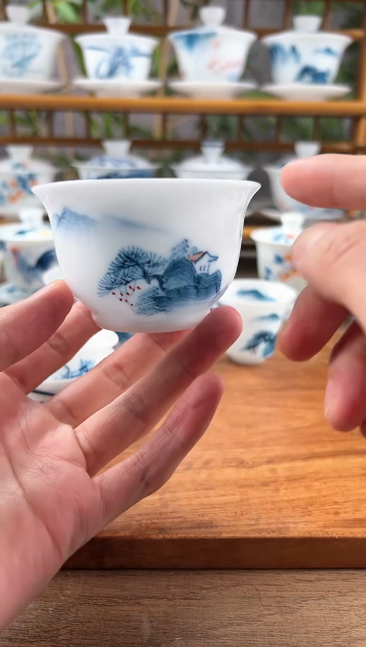 【闪购商品】高冰千里江山主人君杯