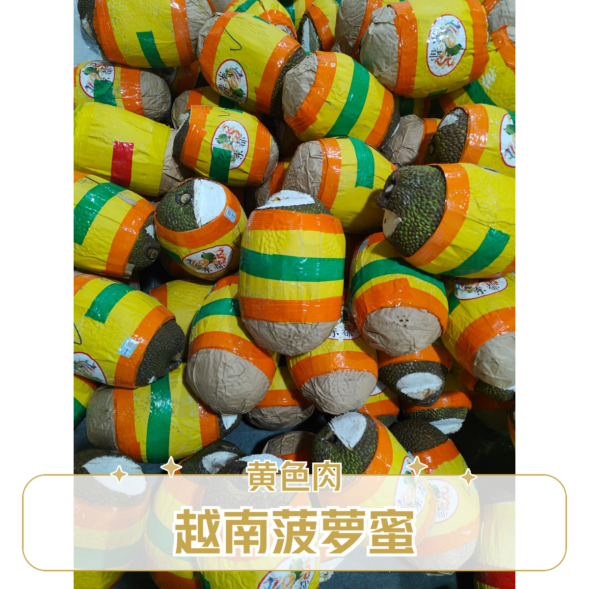 (黄色肉)越南菠萝蜜按规格整果7-12斤越南