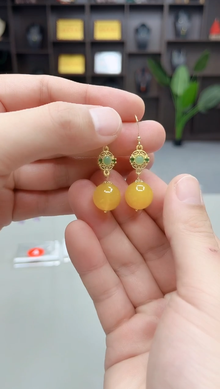 未镶嵌耳饰玛瑙/玉髓202000