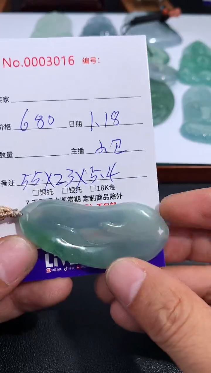 【闪购商品】翡翠颈饰未镶嵌悟道