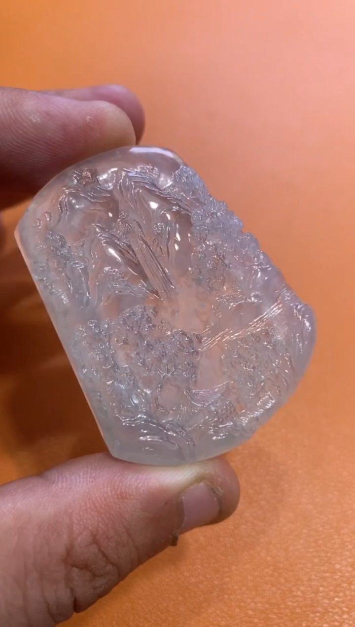 【闪购商品】翡翠颈饰未镶嵌山水6500